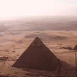 Pyramids of Giza, a historical landmark and the subject of Nikola Tesla's alleged revelations about their secrets.