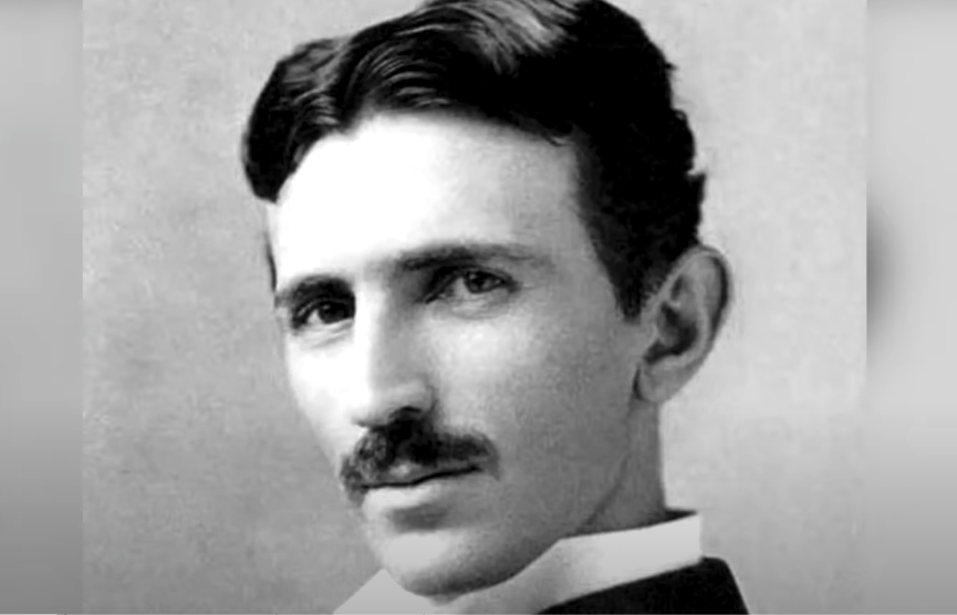 Portrait of Nikola Tesla, inventor and physicist.