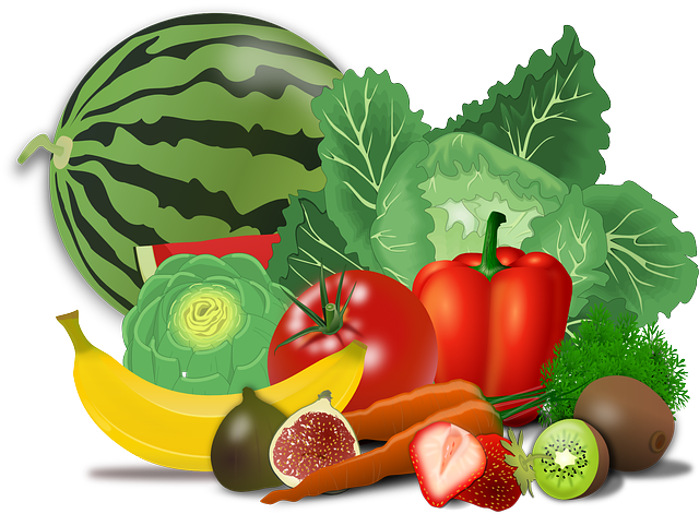 Vegan fruits and vegetables