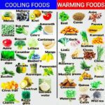 cooling food vs warming foods
