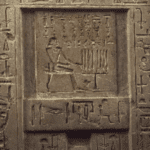 An old Egyptian stone depicting hieroglyphs and symbols, representing the complex and fascinating topic of Egyptian spirituality