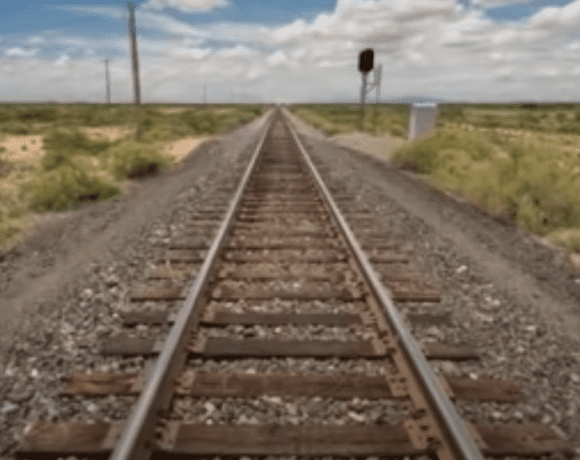 Train tracks disappearing into the horizon - evidence of a flat Earth