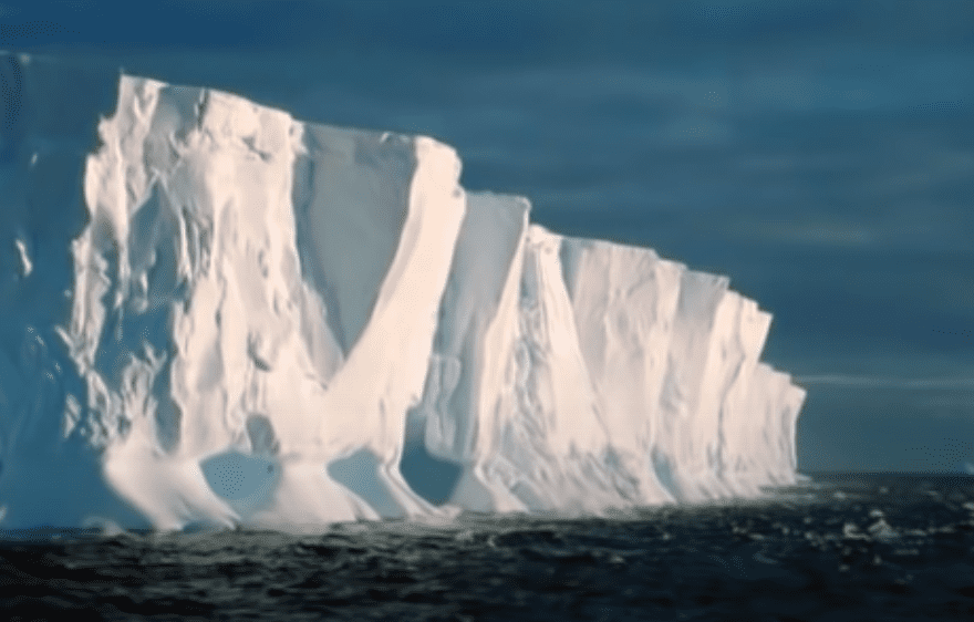 Ice-wall at the edge of the flat earth model