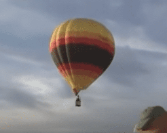 Air balloon in the sky