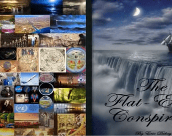 "Cover of 'The Flat Earth Conspiracy' audiobook by Eric Dubay."