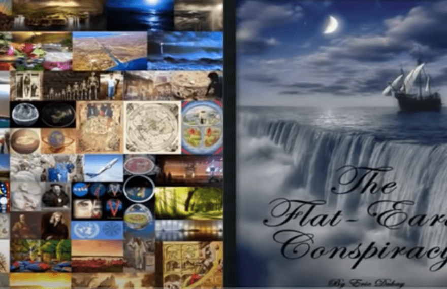 "Cover of 'The Flat Earth Conspiracy' audiobook by Eric Dubay."