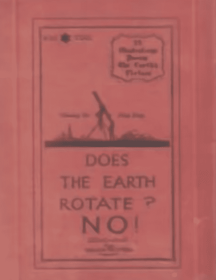 "Does the Earth Rotate? No!" audiobook cover.