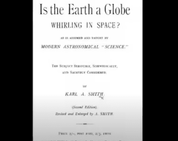 over of Karl Smith's 1904 book, featured in Eric Dubay's audiobook on the flat earth topic.