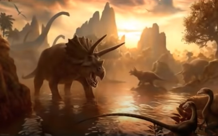Depiction of Dinosaurs