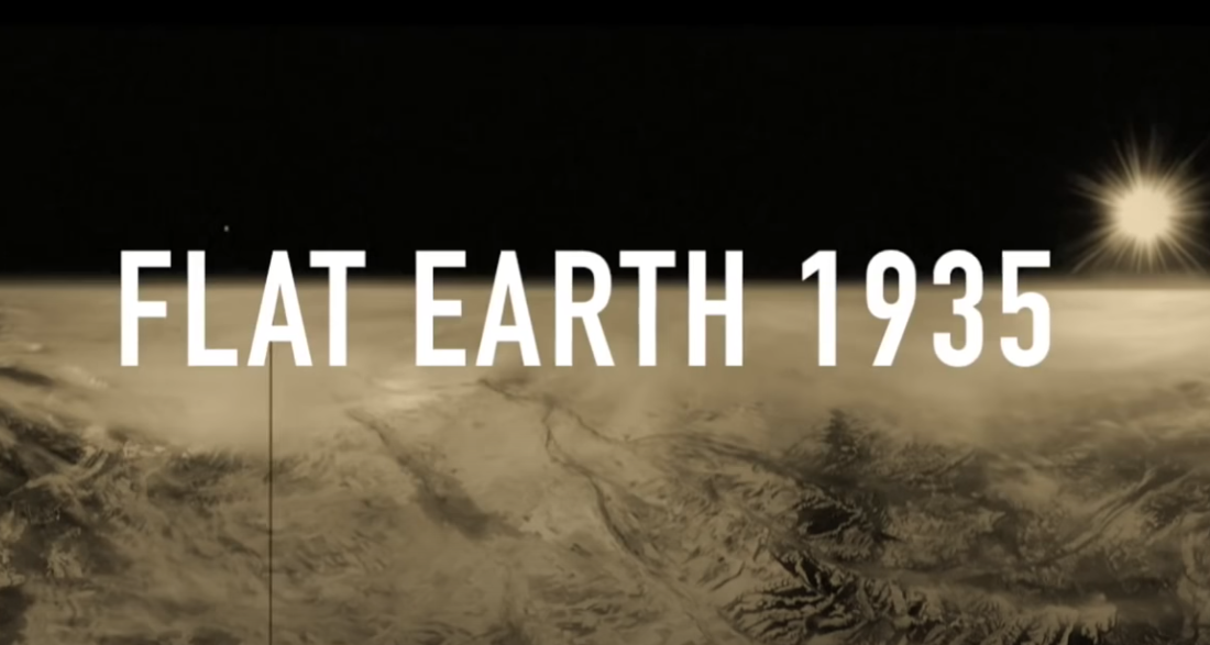 Flat Earth analysis, horizon video, deceptive edits, 1935