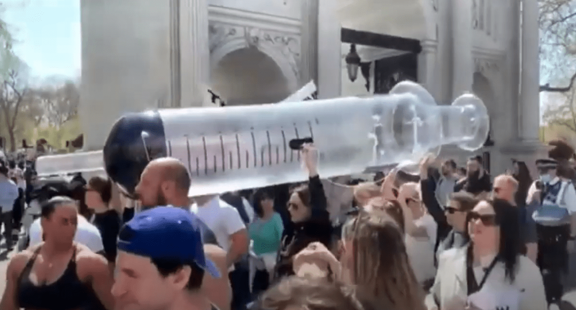 Wake Up song, Pirate Mantra, anti-vaccine protest