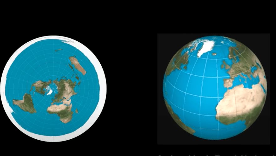 flat earth model vs a globe model