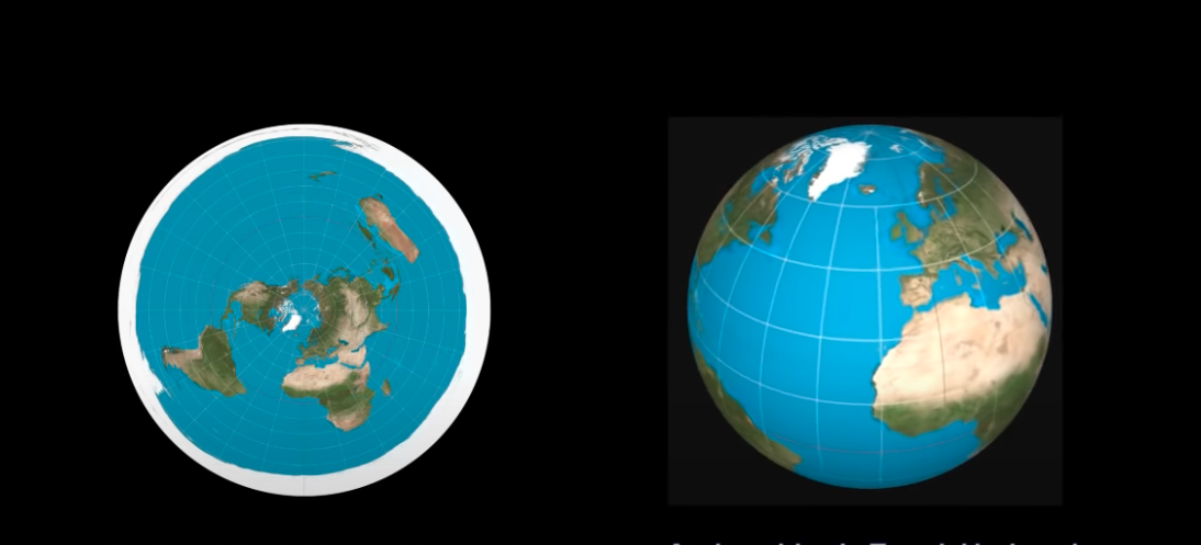 flat earth model vs a globe model