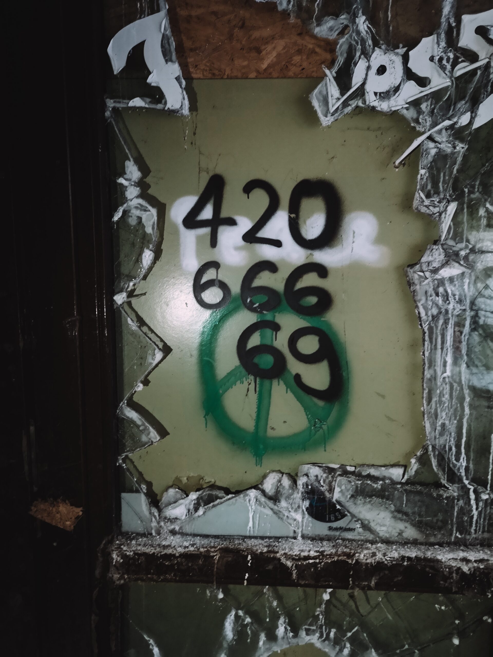 666 graffiti on a wall, representing the concept of numerology