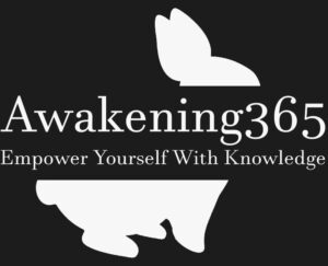 Awakening365 logo, white rabbit