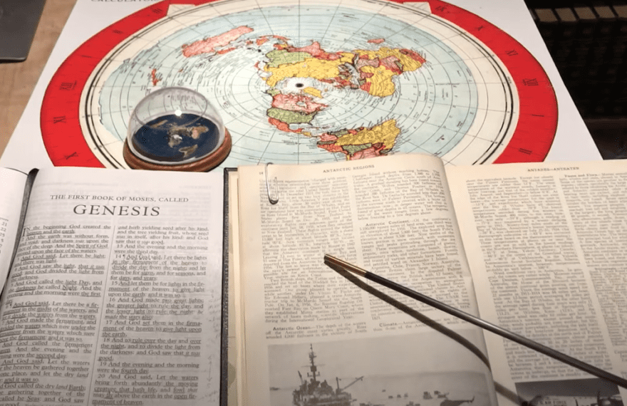 Encyclopedia Americana 1959 - Flat Earth