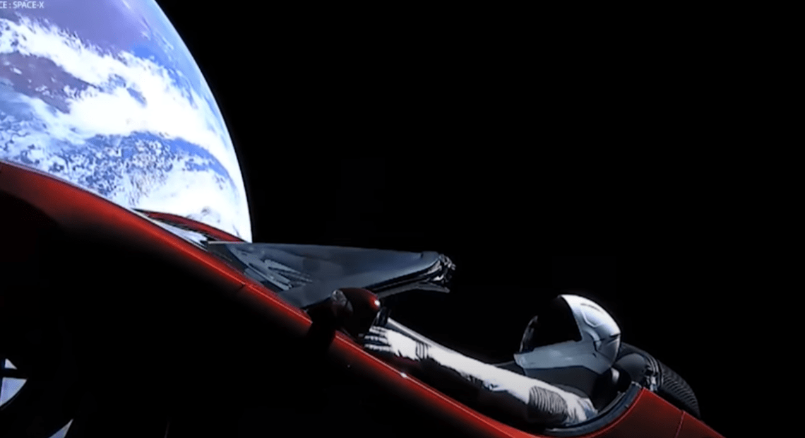 Tesla in space