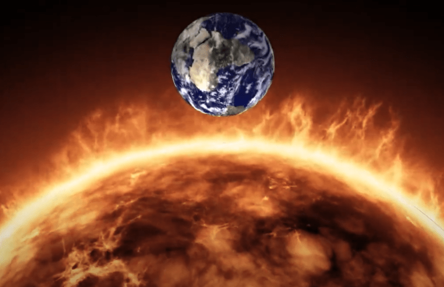 The Earth moves around the Sun