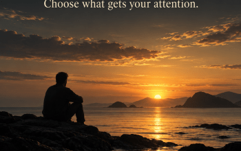 Choose your attention — an original VEGASTAR reflection illustration.